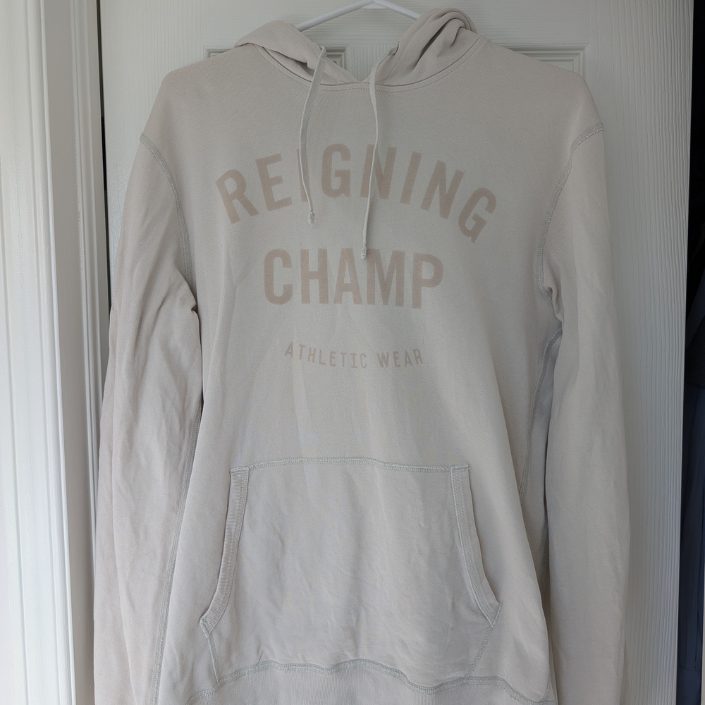 Reigning Champ Lightweight Cream Hoodie